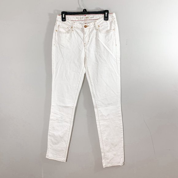 Kate Spade White Jeans Play Hooky Size 29 - Picture 3 of 7